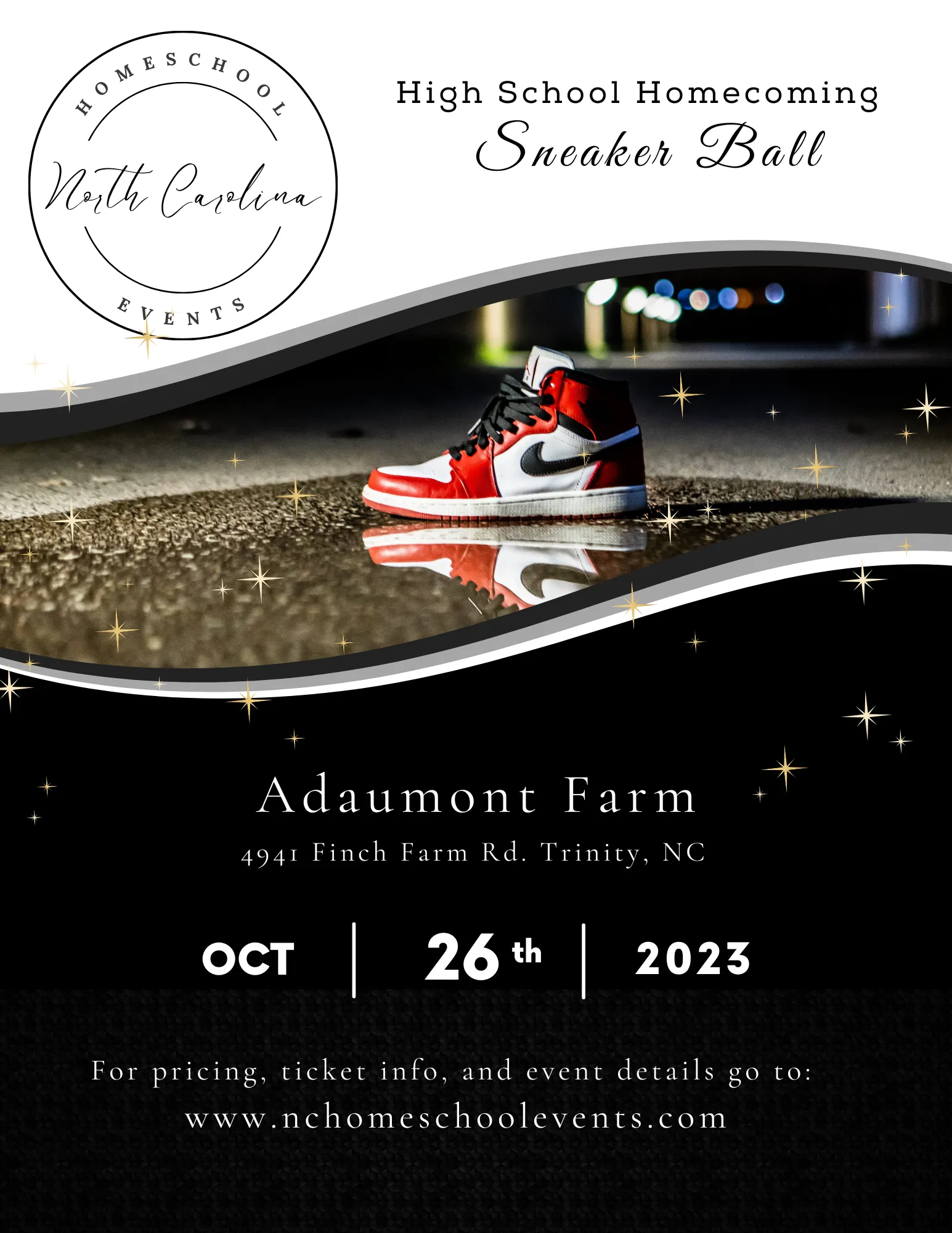 Sneaker Ball: Homeschool Homecoming flyer