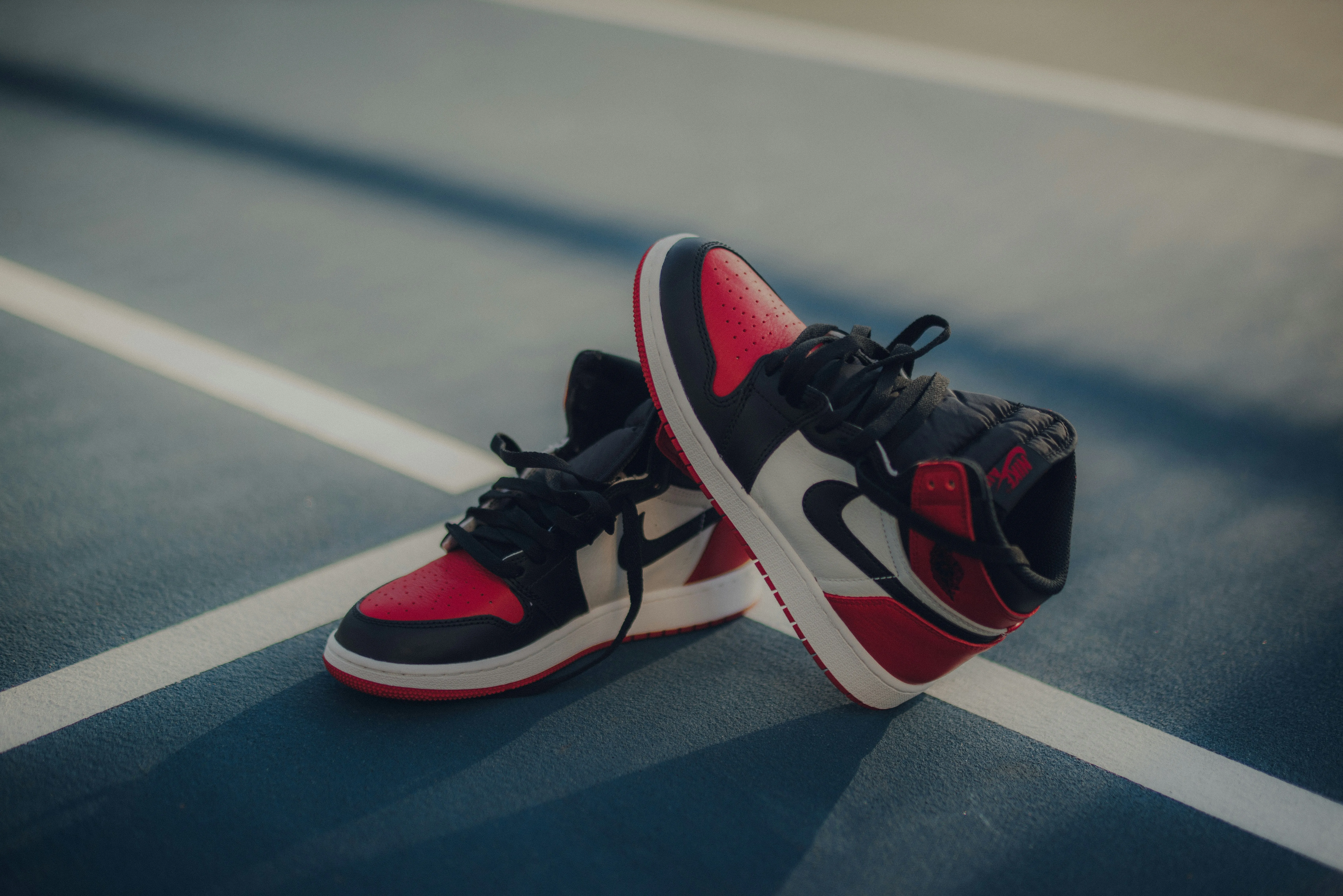 sneakers on a dance floor